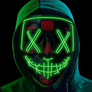 Crazy Karting/Drift Legends - Lime Green Drift Mask